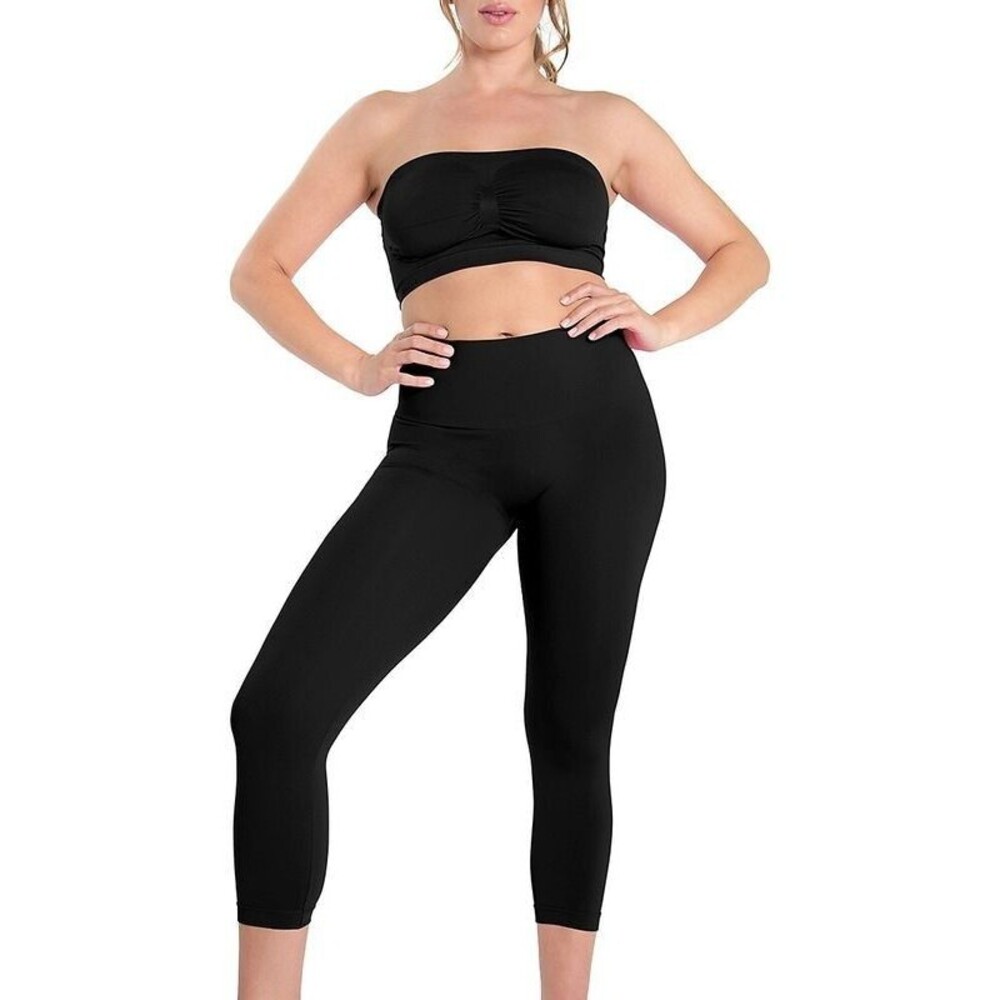 NWT Me Moi Gray High Waisted Shaper Leggings Slimming Control Large